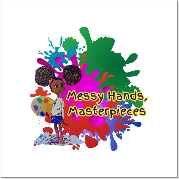 Messy Hands, Masterpieces Wall Art by Darin Pound